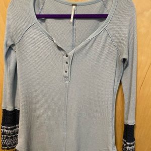 Free people long sleeved shirt
